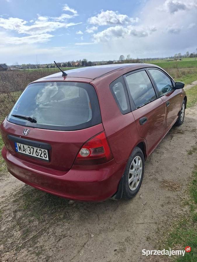 Honda Civic 14 benzyna 2001 oszczędna mało pali immobilizer