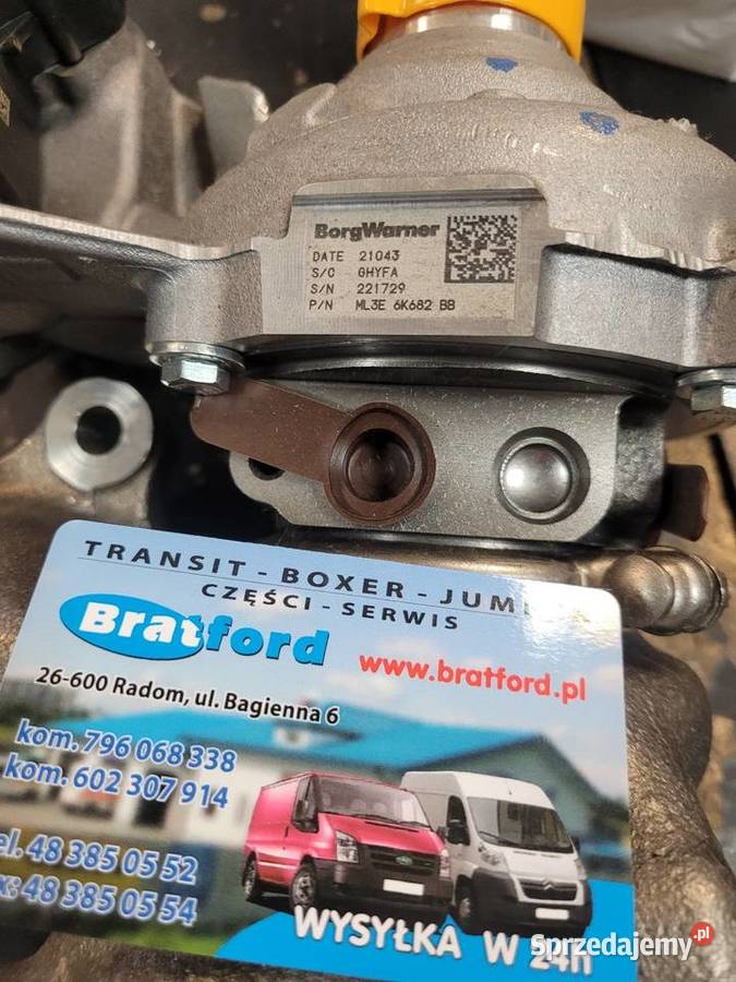 Turbosprężarka Ford ML3E6K682BB GHYFA ML3Z6K682B Radom