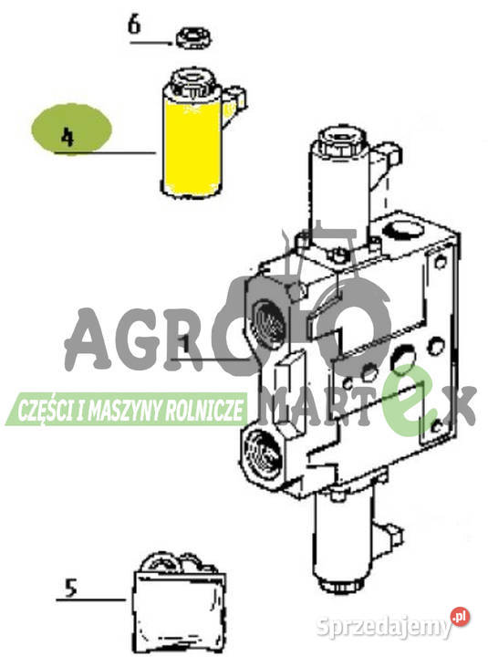 6005022584 60 0502 258 4 ZAWÓR MAGNETYCZNY CLAAS Claas dolnośląskie