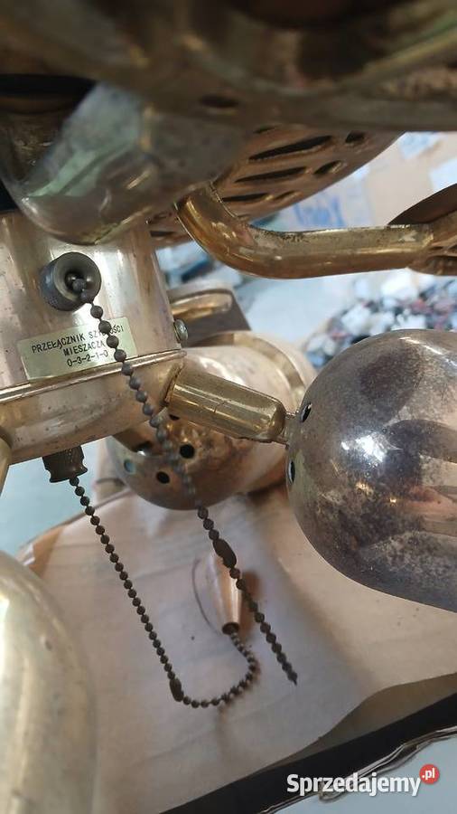 Żyrandol Z06 z wiatrakiem PRL vintage TYP Pozostałe Skierniewice