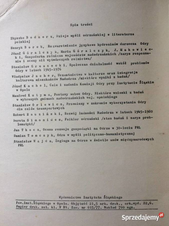 1453 Odra W Gospodarce i Świadomości Społecznej Szczecin