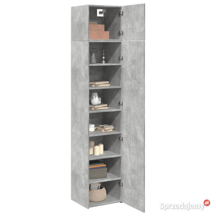Wąska szafka szarość betonu 45x425x225 WM3281290 Warszawa