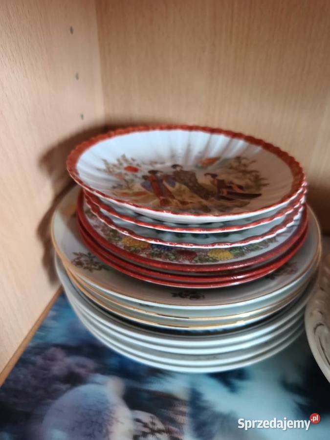 Antyki szklo Figurki talerze GbR Kahla 1970 Słubice sprzedam