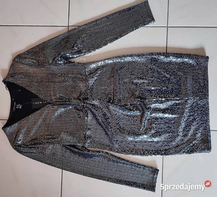 LOOK nowa błuszcząca mała czarna 42 Kraków