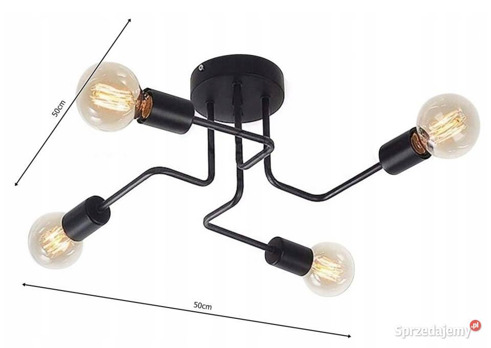 LAMPA SUFITOWA ŻYRANDOL PAJĄK RAMIONA 4 6 8 LOFT