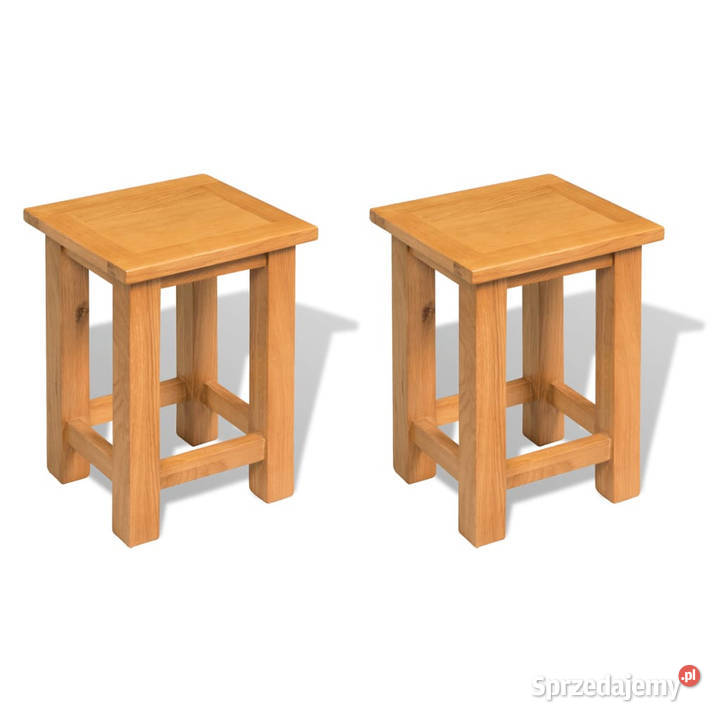 Stoliki 2 27x24x37 lite drewno dębowe WM3053417 Warszawa