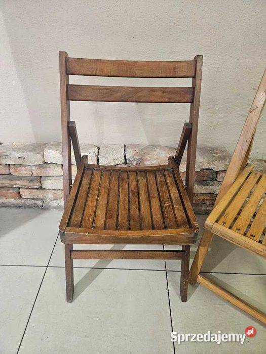 Retro klasyka Jafameg krzesła drewniane składane Góra