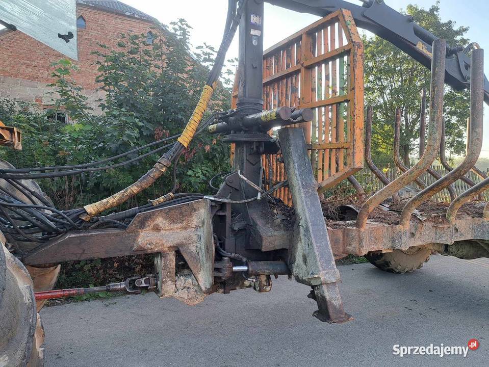 Renault 145 14 przyczepa z napedem dźwig kts 630
