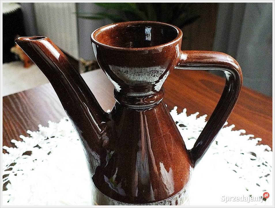 Stary dzbanek Unikatowy kształt Naczynie lat Żary