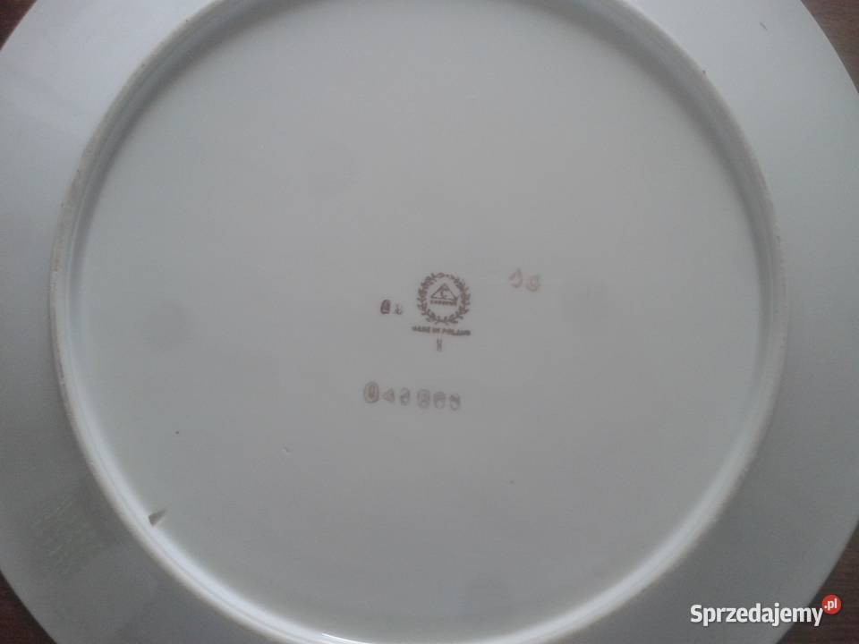 Komplet talerzy Chodzież Made in Poland vintage biały zachodniopomorskie Będzinko sprzedam