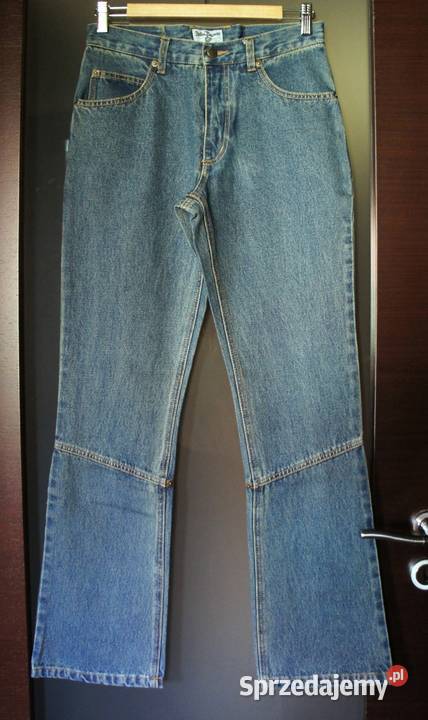 męskie spodnie dżinsowe jeans flare S44 W27 niebieski Szczecin sprzedam