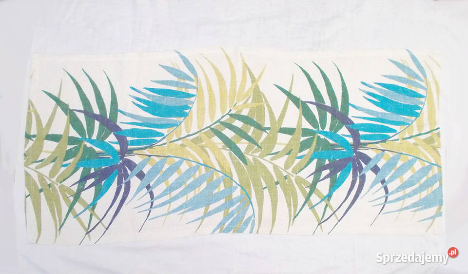 retro bieżnik vintage serweta vintage makatka odcienie zieleni łódzkie Łódź