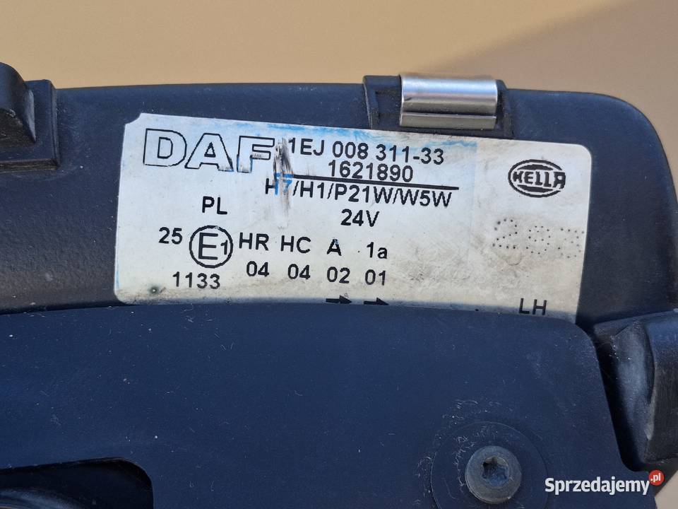 DAF XF CF LF REFLEKTOR LEWY LAMPA LEWA ORYGINAŁ Bieleń