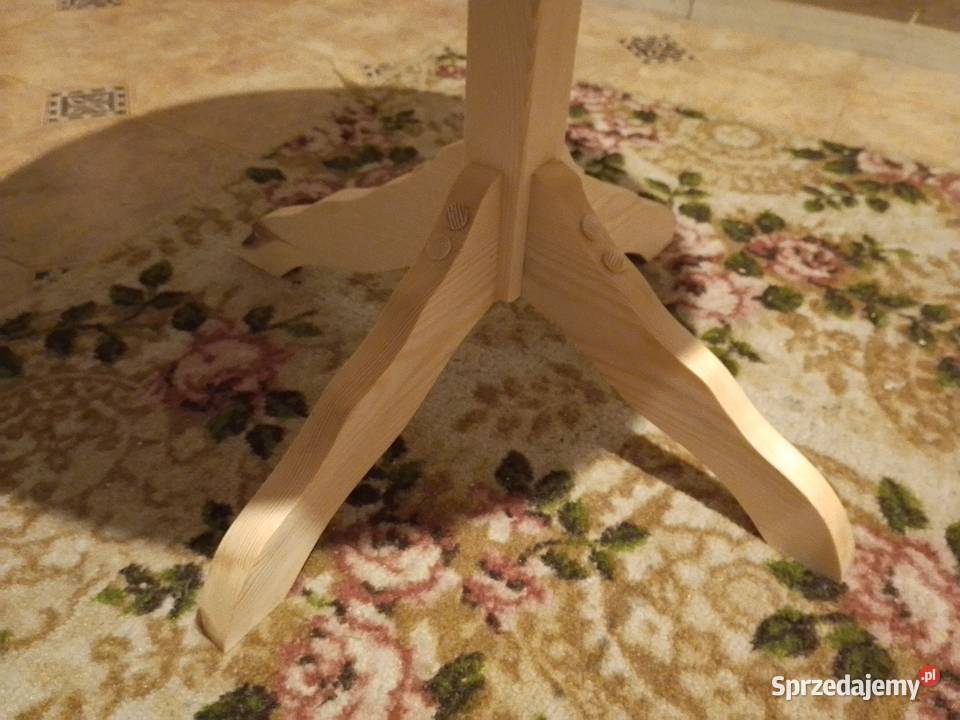 Stolik kawowy okrągły 100 drewno Balin sprzedam