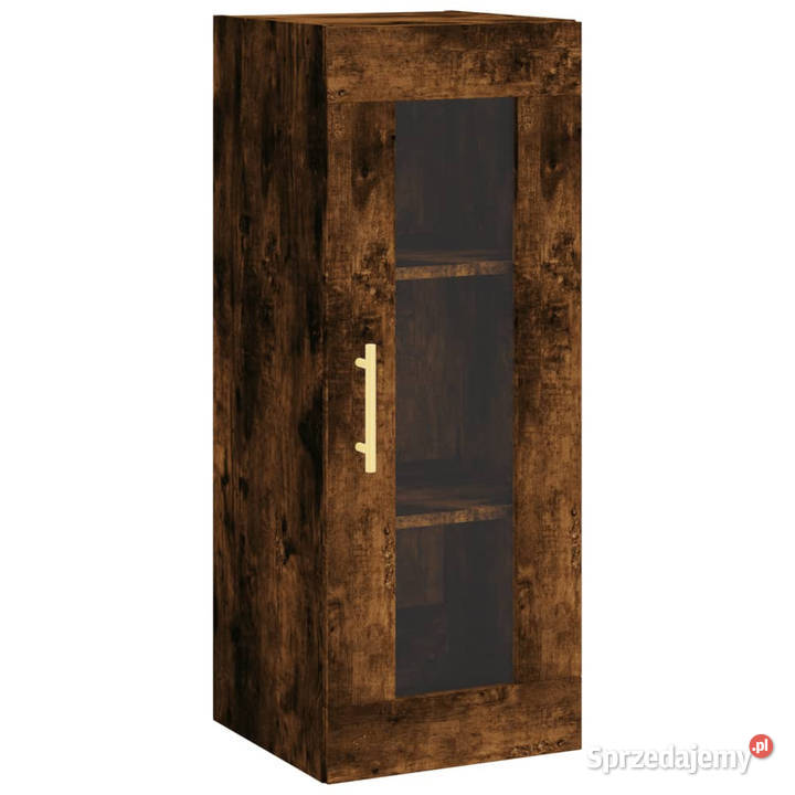 Wysoka szafka przydymiony dąb 345x34x180 Warszawa sprzedam