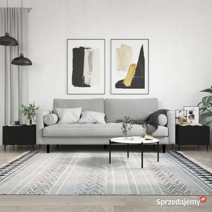 Stoliki kawowe 2 czarne 50x50x40 WM829431 Warszawa sprzedam