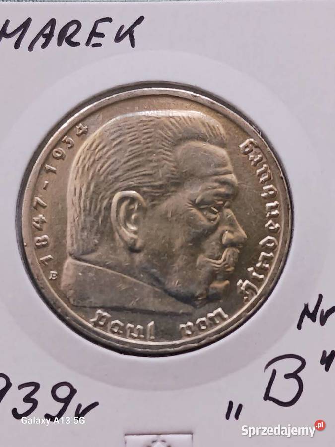 5 Marek Niemcy 1939 r Paul von Hindenburg men B Konin