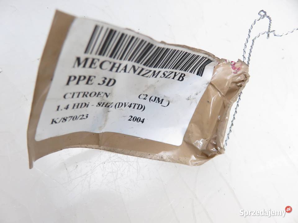 PODNOŚNIK SZYBY PRAWY 3D CITROEN C2 9641241280