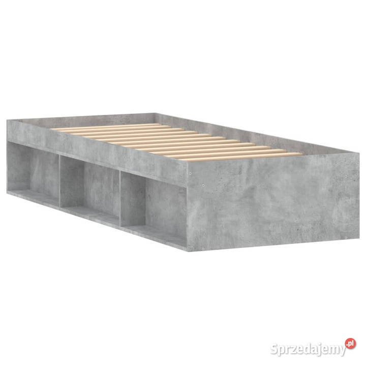 Rama łóżka szarość betonu mała pojedyncza 75x190 sprzedam
