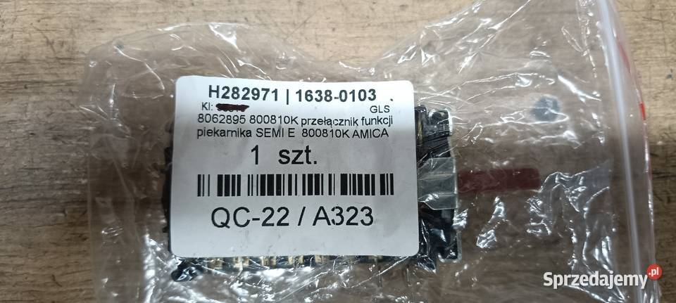 Przełącznik funkcji piekarnika Amica Części i Akcesoria