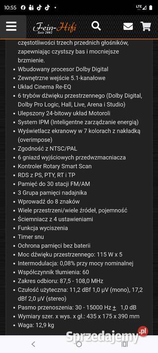 Onkyo TXDS 656 opolskie Grodków