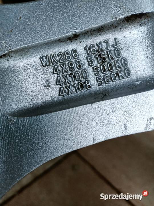 Felgi Aluminiowe SVF 16 7 J 5108114 Pozostałe Rzeszów sprzedam
