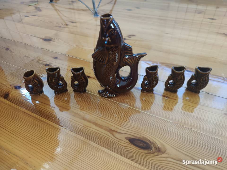 Karafka zestaw rybki PRL sprzedam