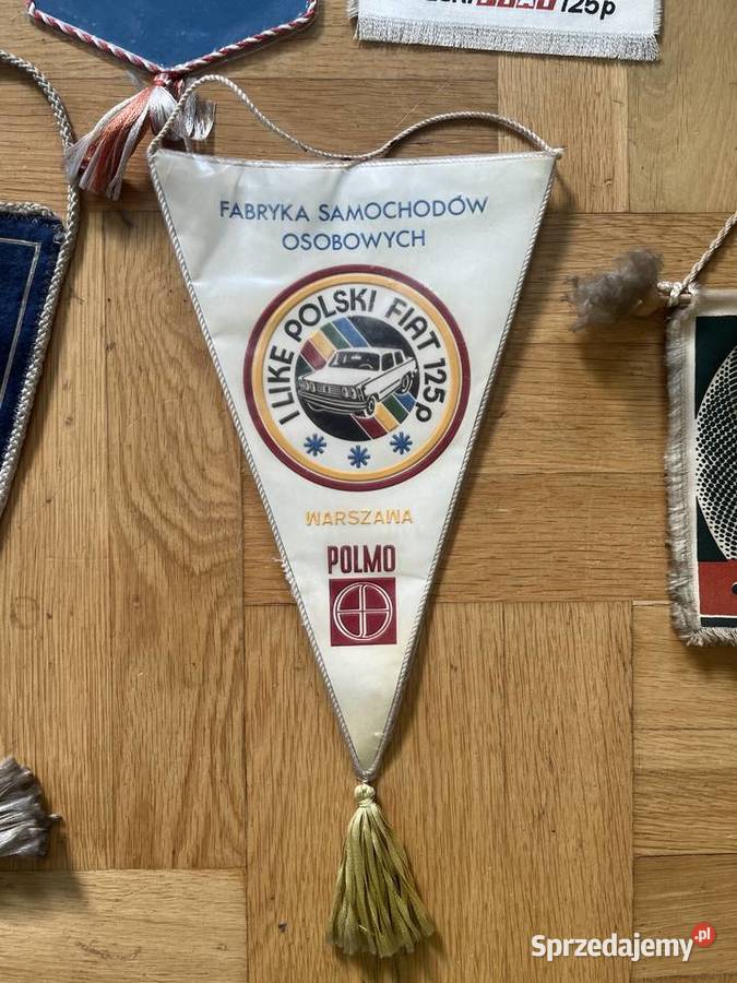 Polski Fiat 125p FSO 125p proporczyk Bydgoszcz