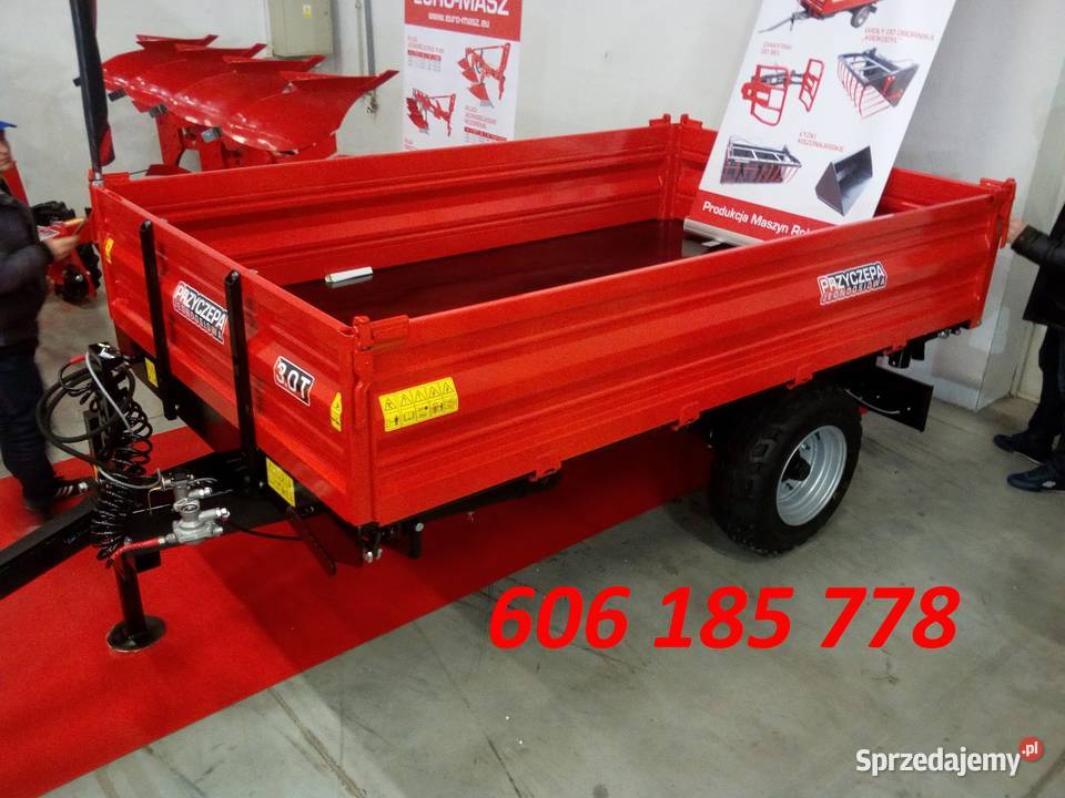 Przyczepa rolnicza jednoosiowa ładowność 3t łódzkie Czarnocin