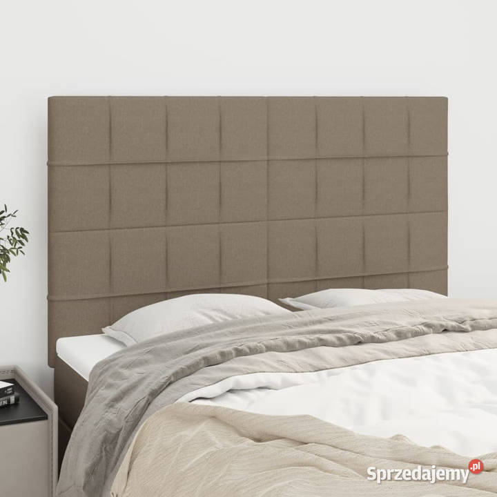 Zagłówki do łóżka 4 taupe 72x5x7888 tkanina Warszawa