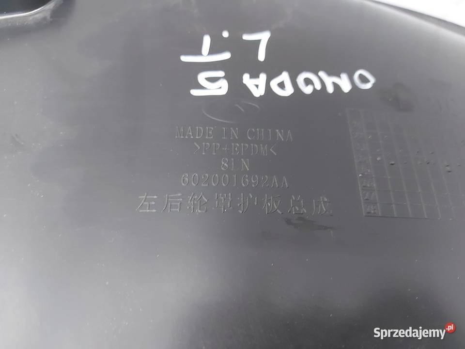 Chery Omoda 5 2024 nadkole lewe tył tylne oryg Nadkola dolnośląskie