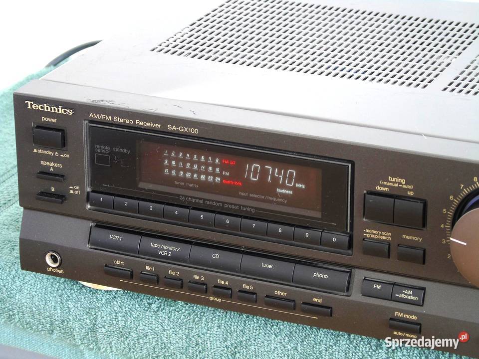 Wzmacniacz z radiem Technics SAGX 100 sprawny Amplitunery Jasło