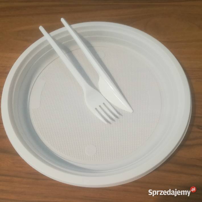 Zestaw jednorazowy talerz sztućce drewniane EKO Gastronomia lubelskie