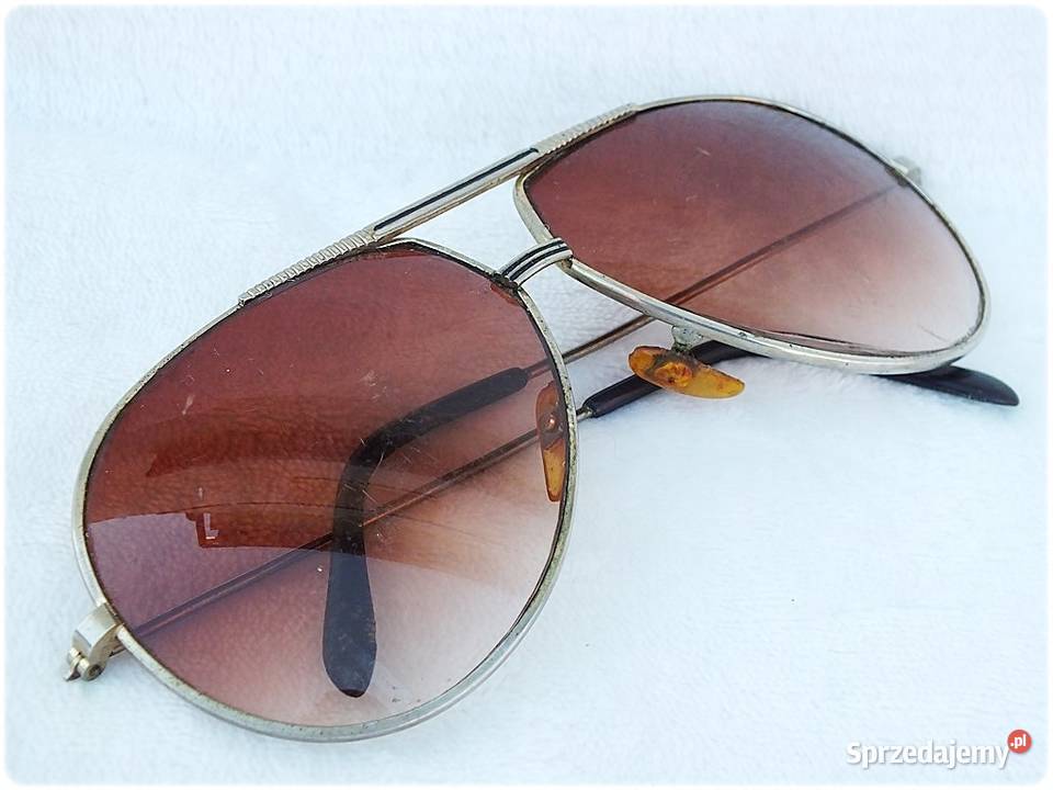 Stare Okulary przeciwsłoneczne Duże Aviator Żary