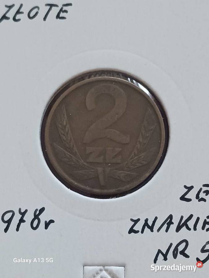 2 Złote 1978 r 5 najniższy nakład