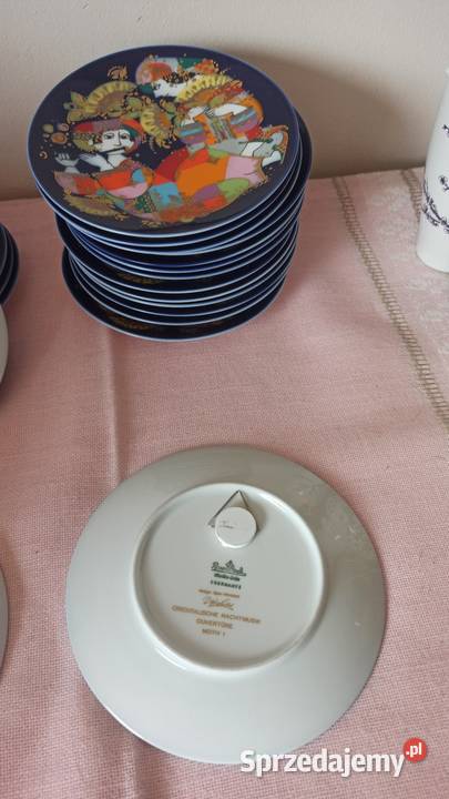 Talerzyk Rosenthal Bjorn Wiinblad Z serii Lampa Gdańsk