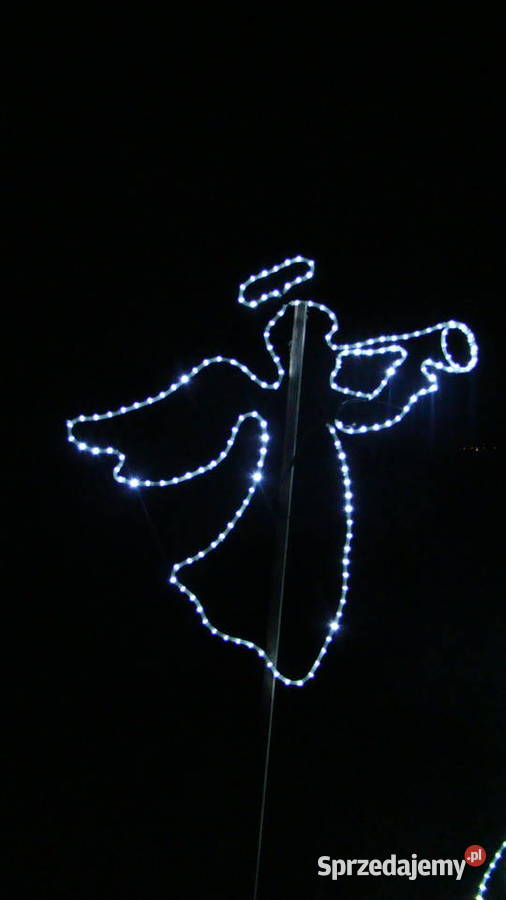 Anioł Świąteczny LED 2D Ozdoby Świąteczne