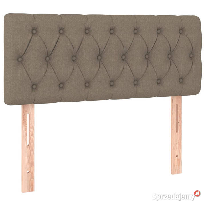 Zagłówek do łóżka z LED taupe 100x7x7888 tkanina Ramy i stelaże mazowieckie sprzedam