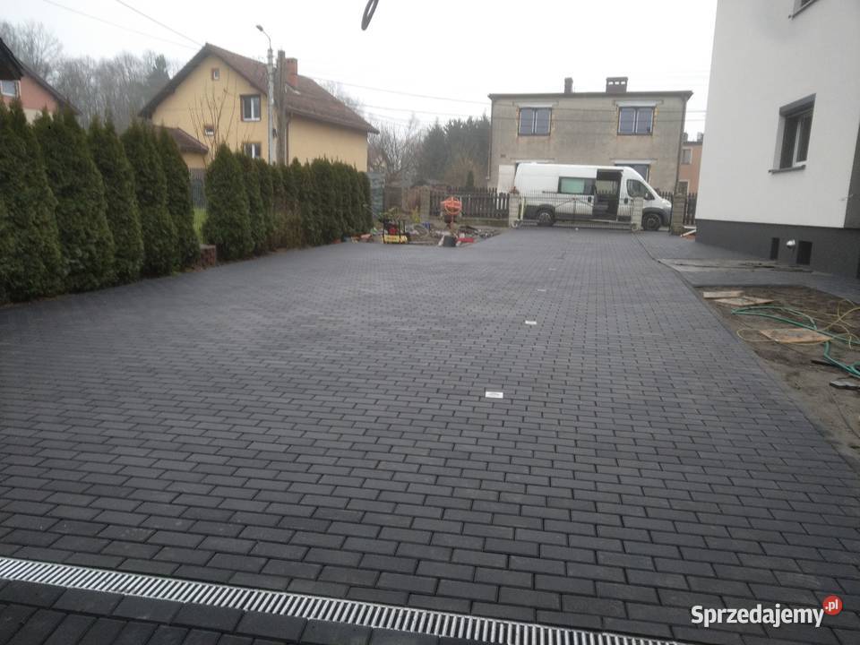 Układanie kostki brukowej Usługi koparką Rybnik