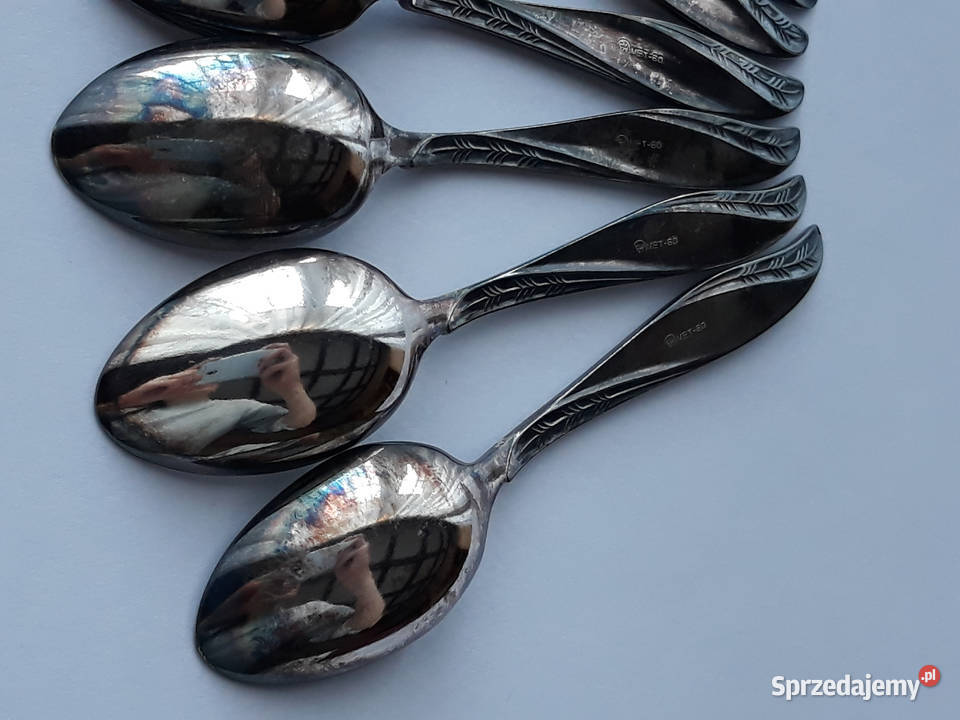 Posrebrzane łyżeczki do kawy mokki AMERYKAŃSKI Dąbrowa Górnicza sprzedam