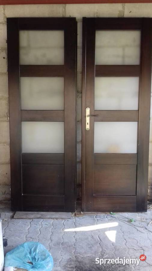 Drzwi dwukwaterowe z drewniane Pozostałe Głogów Małopolski sprzedam