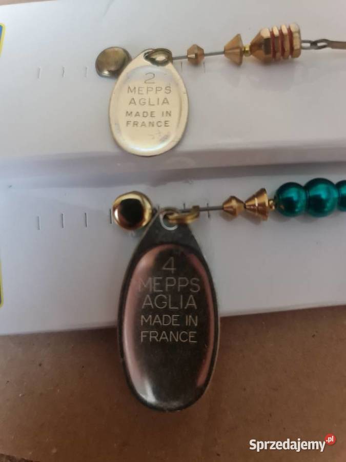 Obrotówki wirówki blachy Mepps Komplet 4 Rogowo sprzedam