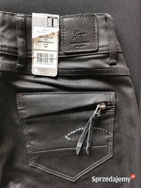 GSTAR RAW DENIM wąskie rurki Jeans W26 L34 Łódź