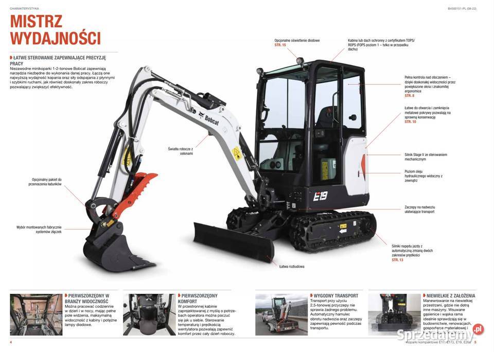 Koparka Bobcat E19 120 mh Najbogatsze Nowy Sącz