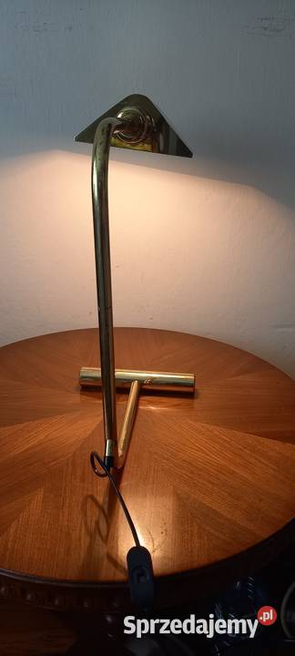 Gabinetowa lampa bankierka z mosiądzu łódzkie Skierniewice