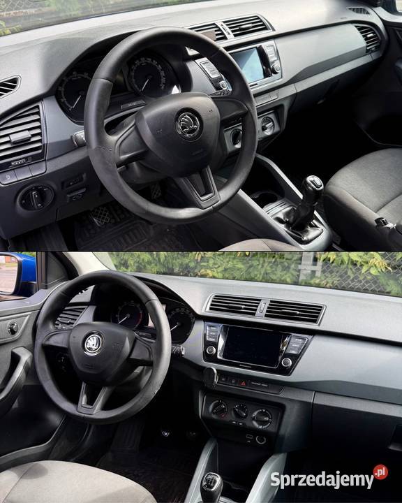 Skoda Fabia III 10 MPI Benzyna LPG Gotowy do welurowa tapicerka Łódź