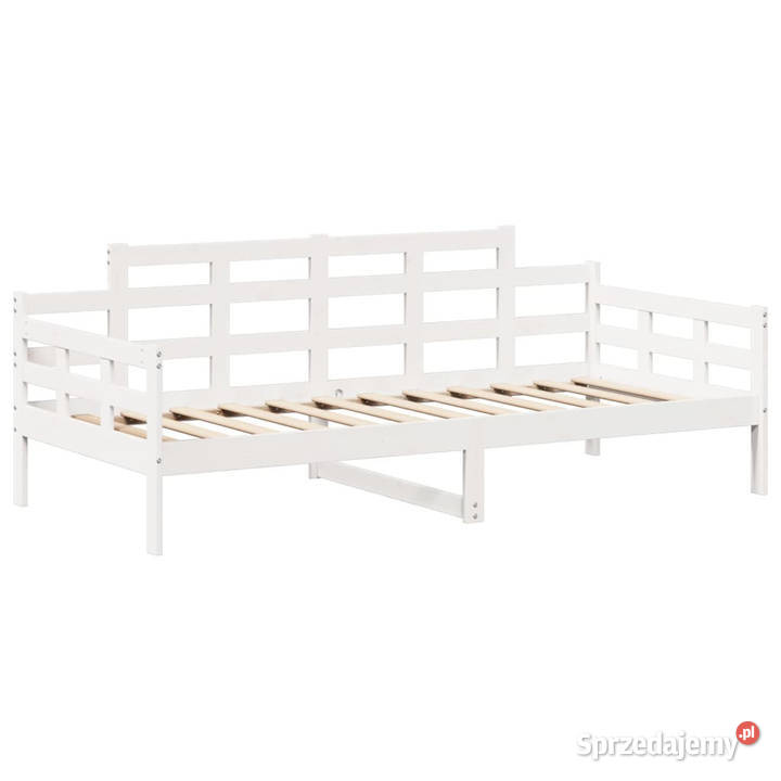 Łóżko dzienne z ławką i daszkiem lite drewno 76cm Warszawa