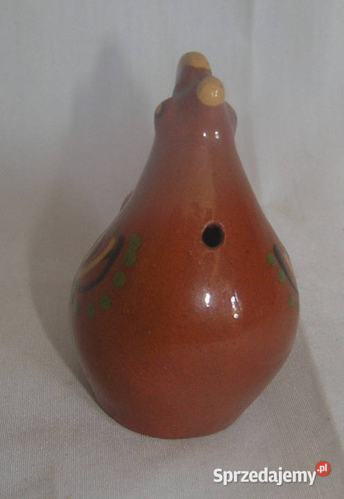 kurka vintage gliniany ludowy gwizdekDdvin Bartków