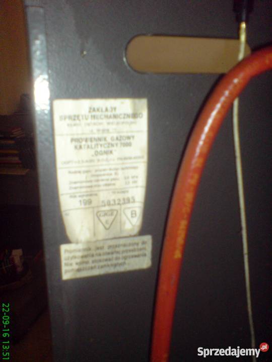 Piecyk gazowy Ognik Promiennik 7000