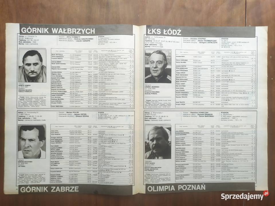 Piłka Nożna Magazyn rocznik 1988 kompletny Łódź